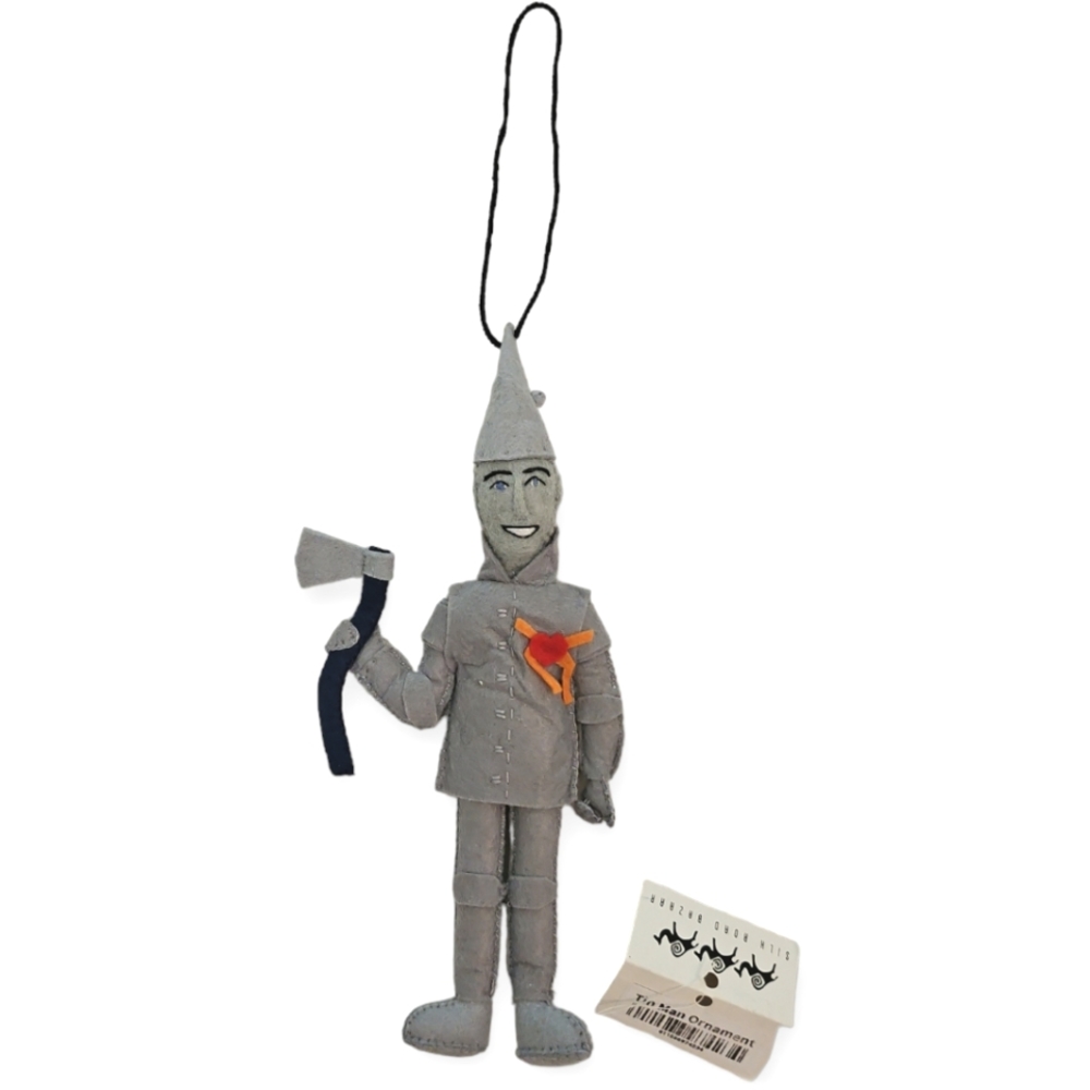Silk Road Bazaar Tin Man Handmade Felt Ornament